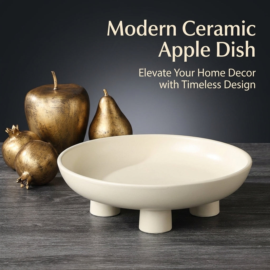 Display Cabinet Ceramic Fruit Ornament for Living Room Decor, Nordic Minimalist Decorative Figurine for Home and Office