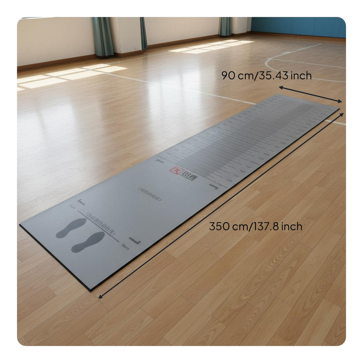 Standing Long Jump Mat Thickened Broad Jump Test Mat Anti-Slip for School, Kids