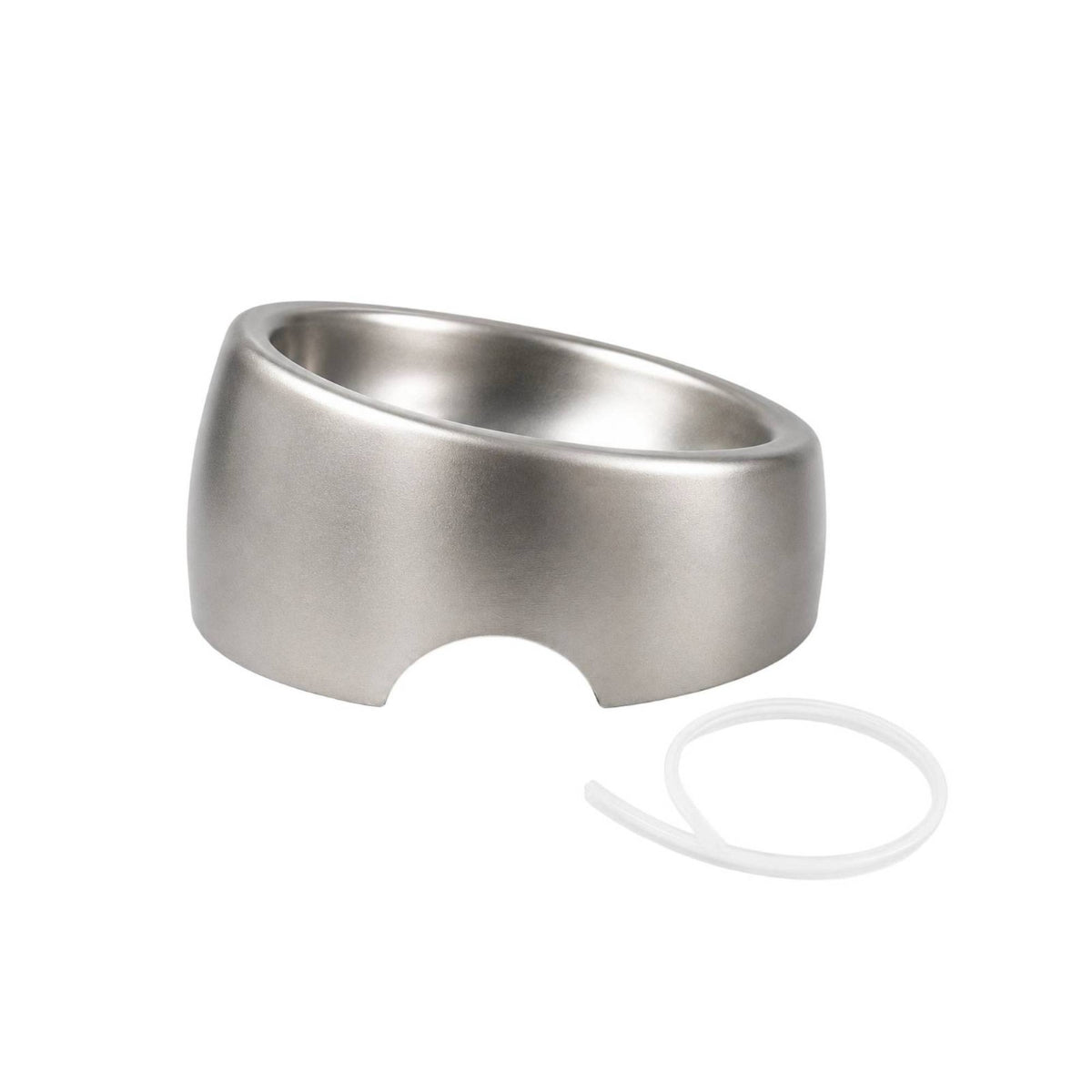 Stainless Steel Feline Bowl Anti-Slip Wide Cat Bowl Tilted Feeding Bowls for Cats, Kittens, Indoor
