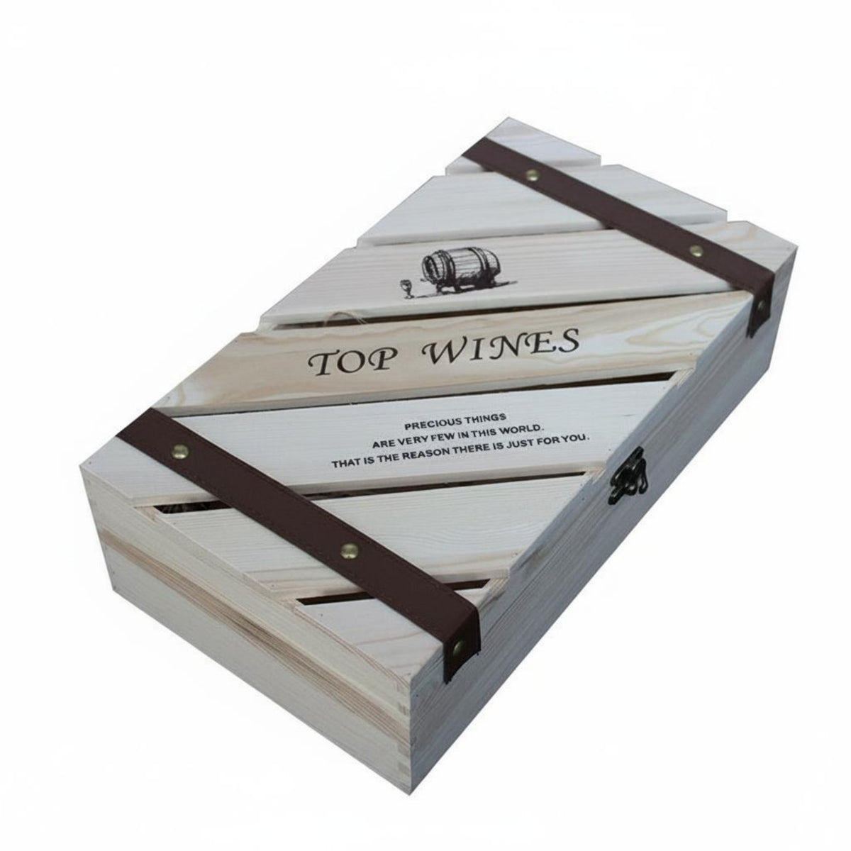 2 Pieces Wine Storage Container Solid Wood Display Box Dual Bottle Feature Reusable Design Portable Handle Suitable for Gift Occasions Wine Lovers Home Storage