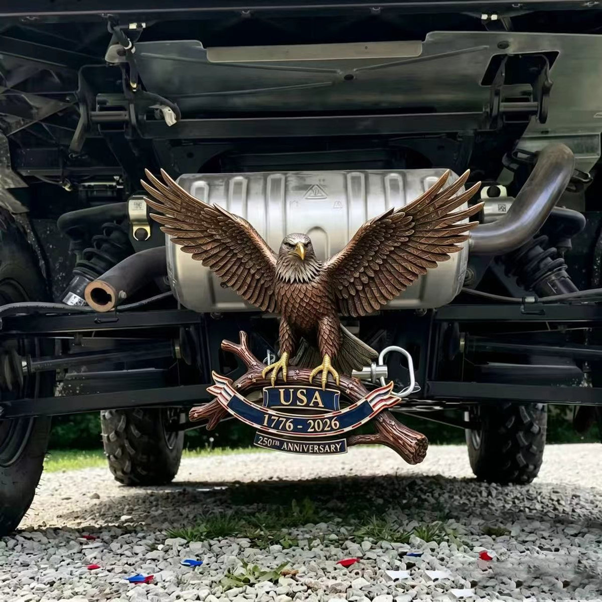 250th Anniversary Eagle Trailer Hitch Decoration