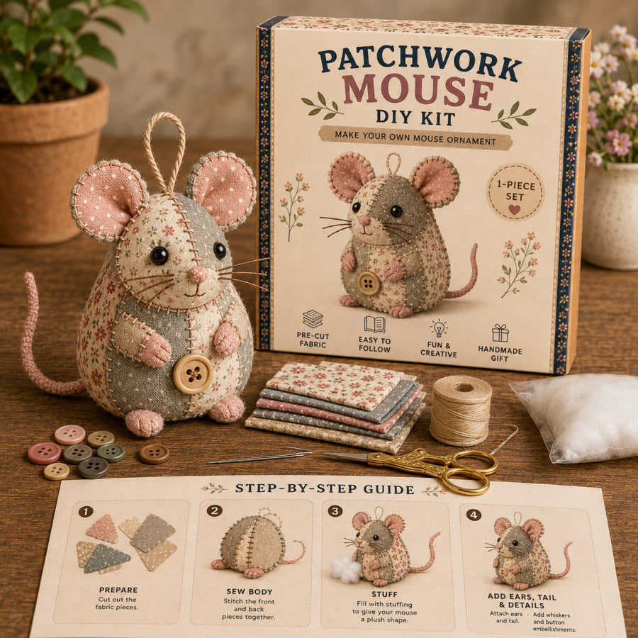 跨境亚马逊创意热销新款DIY Patchwork Animal Kit DIY可爱的动物