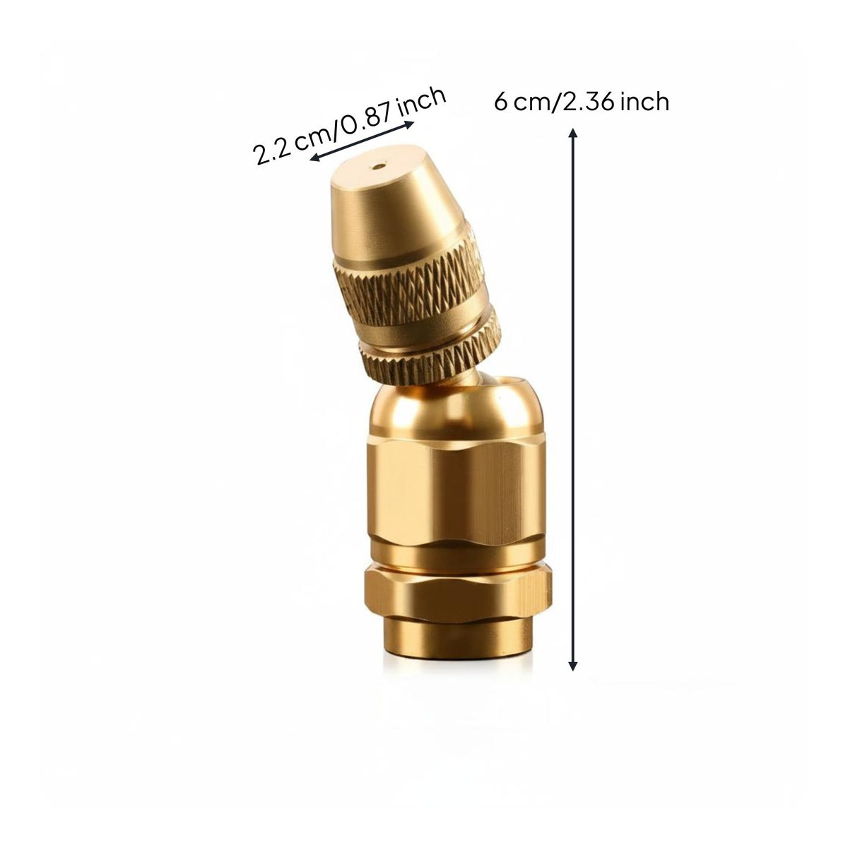 Adjustable Misting Nozzle Universal Fit Garden Sprinkler Head Long-Lasting Metal