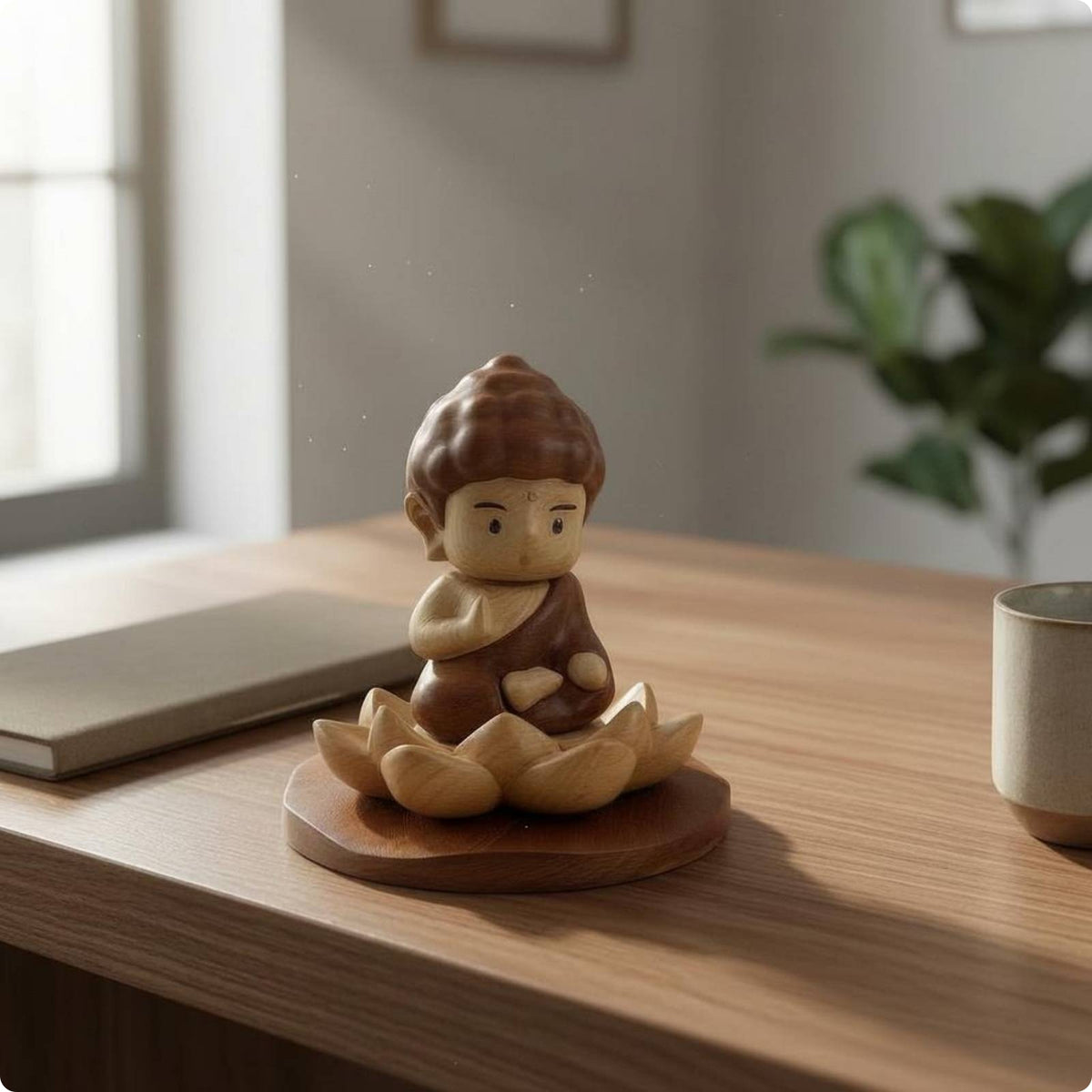 Meditating Buddha Figurine Stable Seated Buddha Figurine Peaceful Design