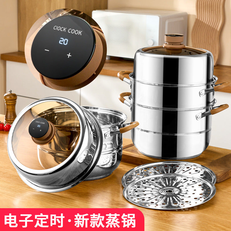 Hongjunda 304 Stainless Steel Steamer Pot