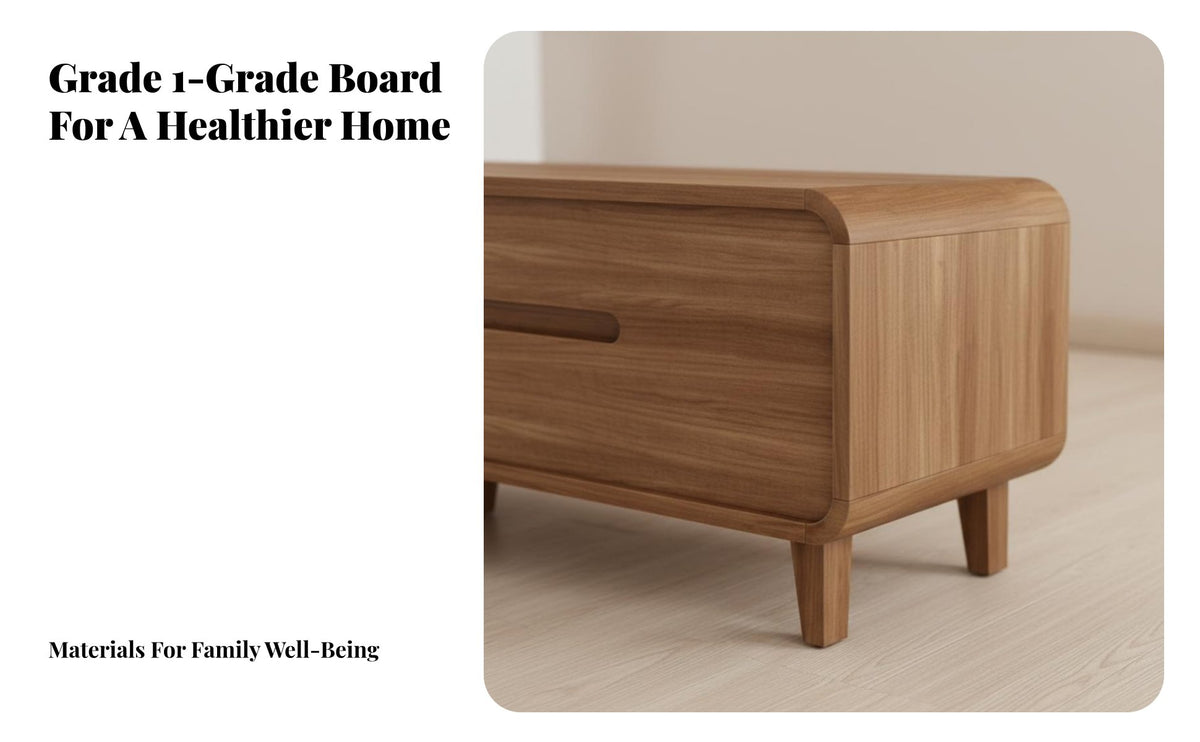 Modern Minimalist Design Low-Profile TV Stand Floor-Standing Low-Profile Cabinet with Drawers Rounded Corners Living Room Furniture Large Storage Capacity for Apartment Dwellers, Families, Homeowners, Lounge Area, Bedroom