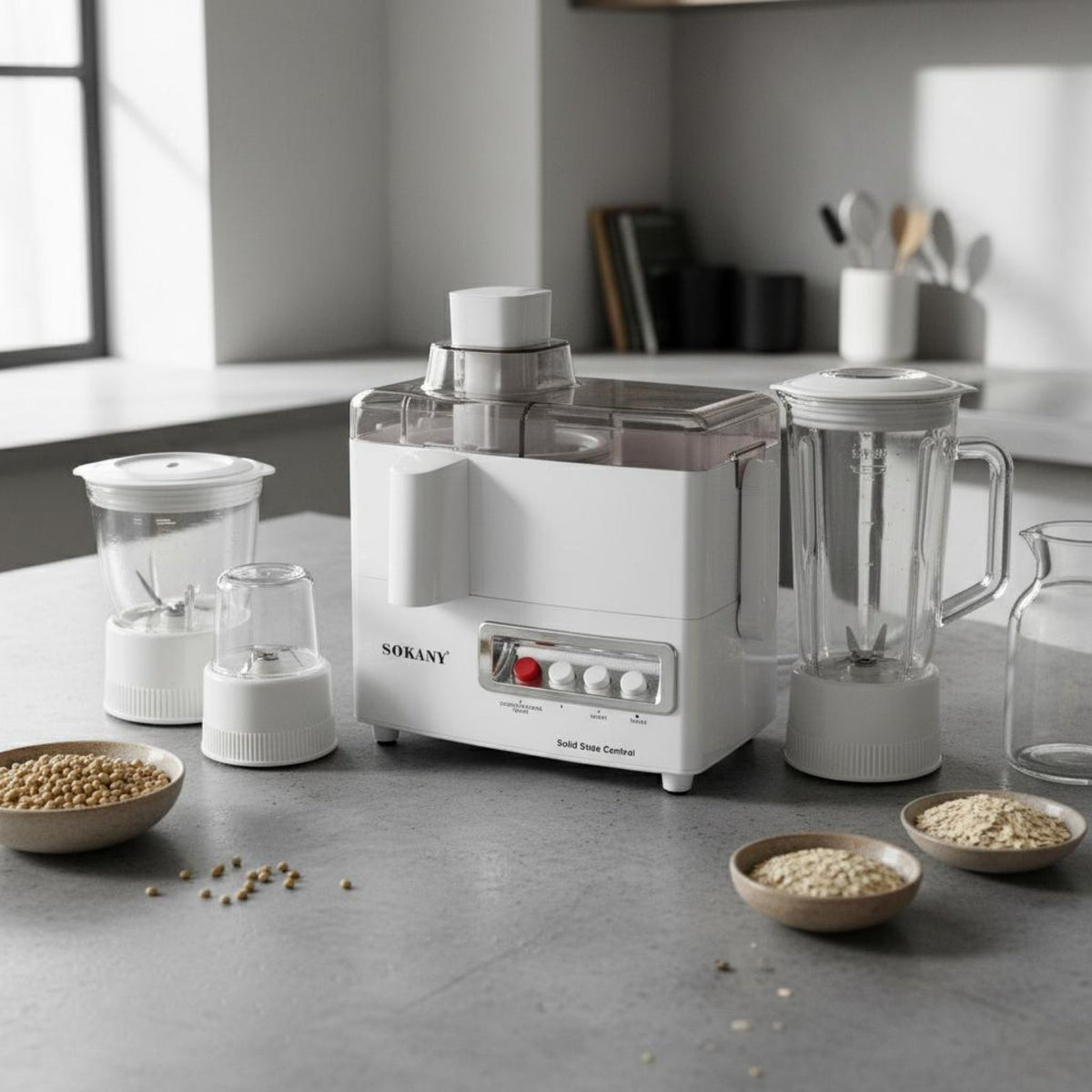 Multifunctional Juice Extractor 800W Power Electric Juicer Blender Grinder