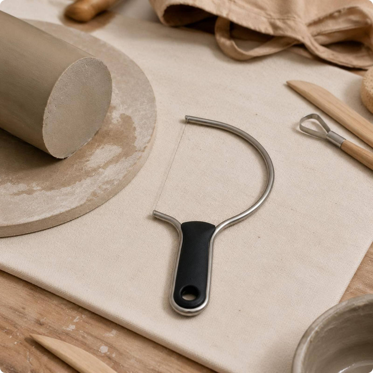 Stainless Steel Pottery Comfortable Grip Clay Bow Easy to Use