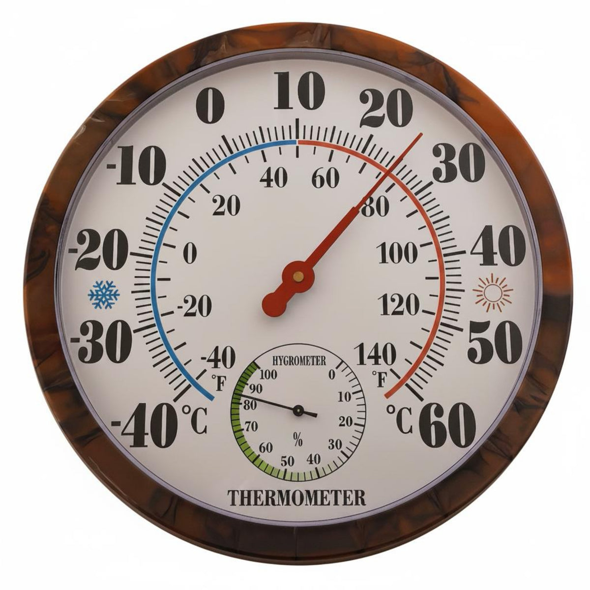 Thermometer Hygrometer Easy to Read Analog Wall Thermometer Hygrometer Mechanical Household Instrument Instrument