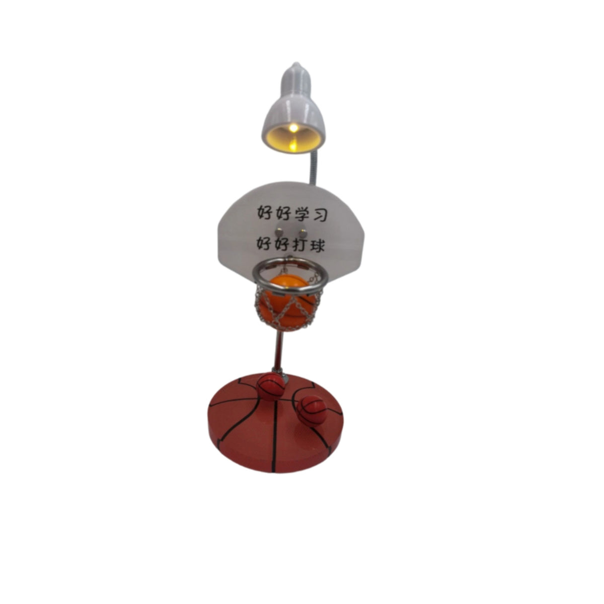 Basketball Hoop Ornament Lightweight Mini Basketball Hoop with Light Toy for Office
