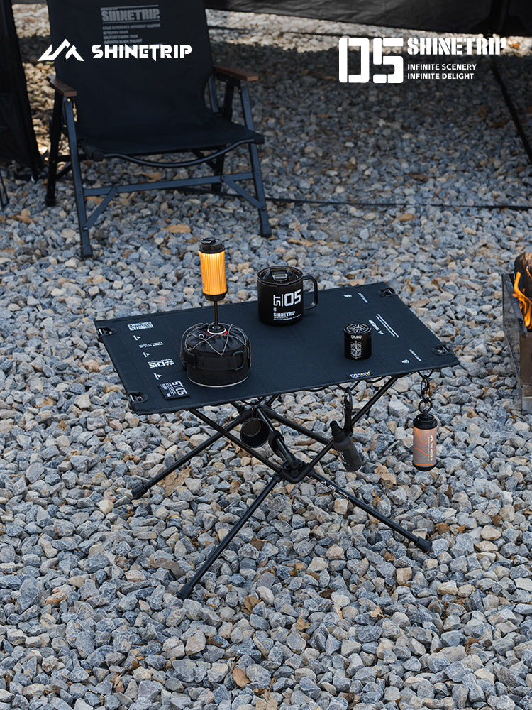 Lightweight Folding Camping Table with Aluminum Frame and Thick Oxford Cloth