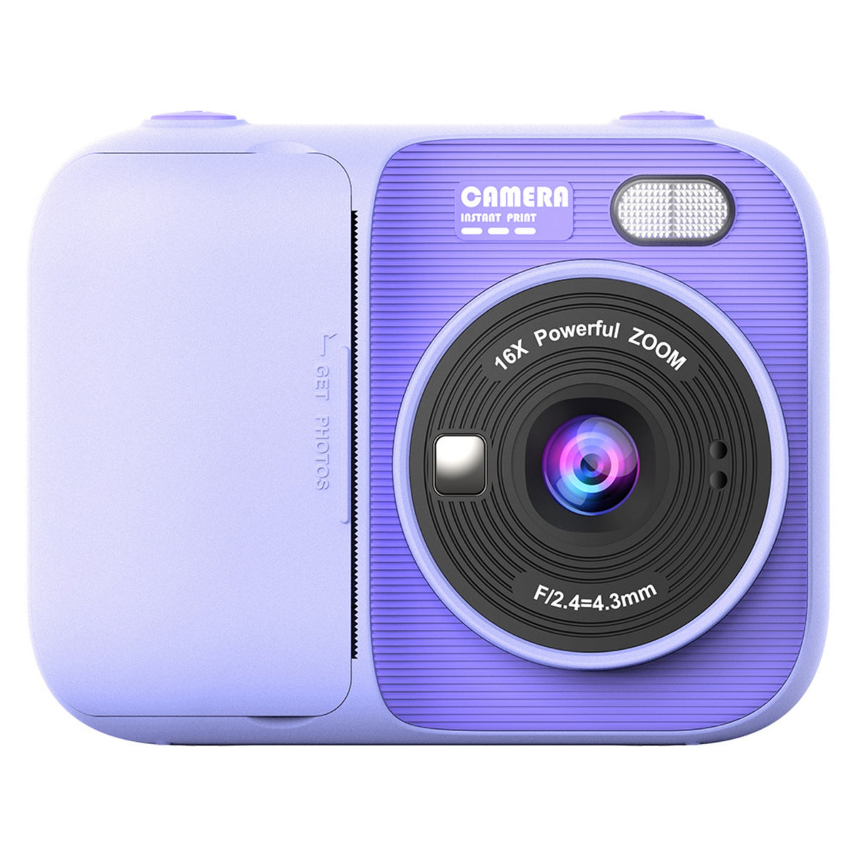 Portable Children's Camera with Printer Compact Instant Print Camera with Screen Handheld Easy-to-Use for Travel, Parties