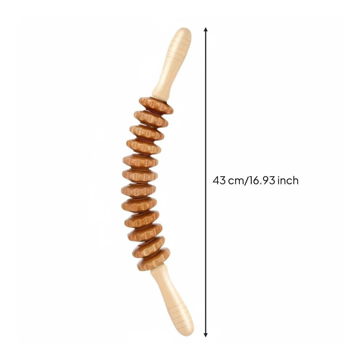 Wooden Massage Roller Stick 360° Rotation Wooden Massage Roller Portable