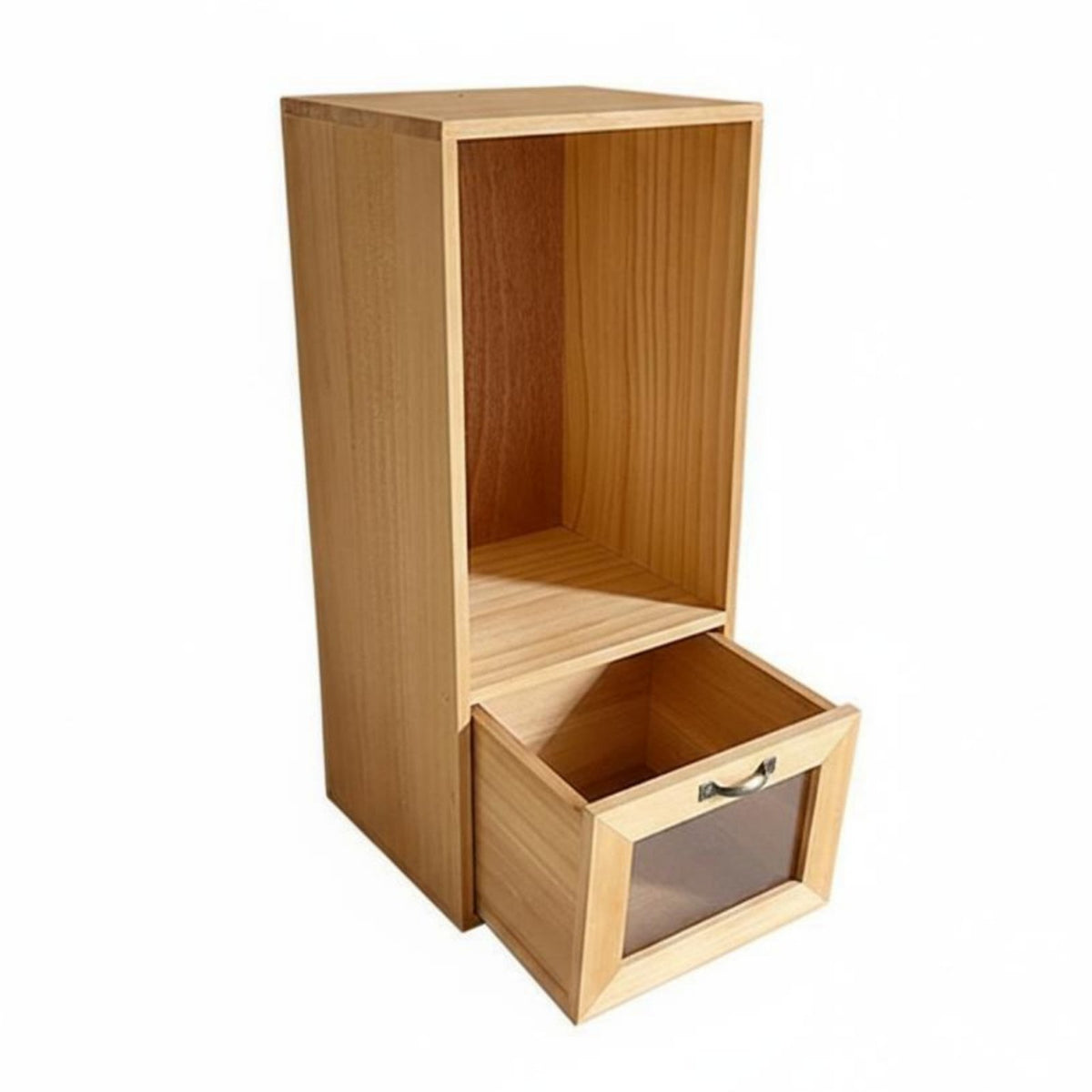 Vertical Book Rack with Drawer Multi-Functional Desktop Organizer for Study Room