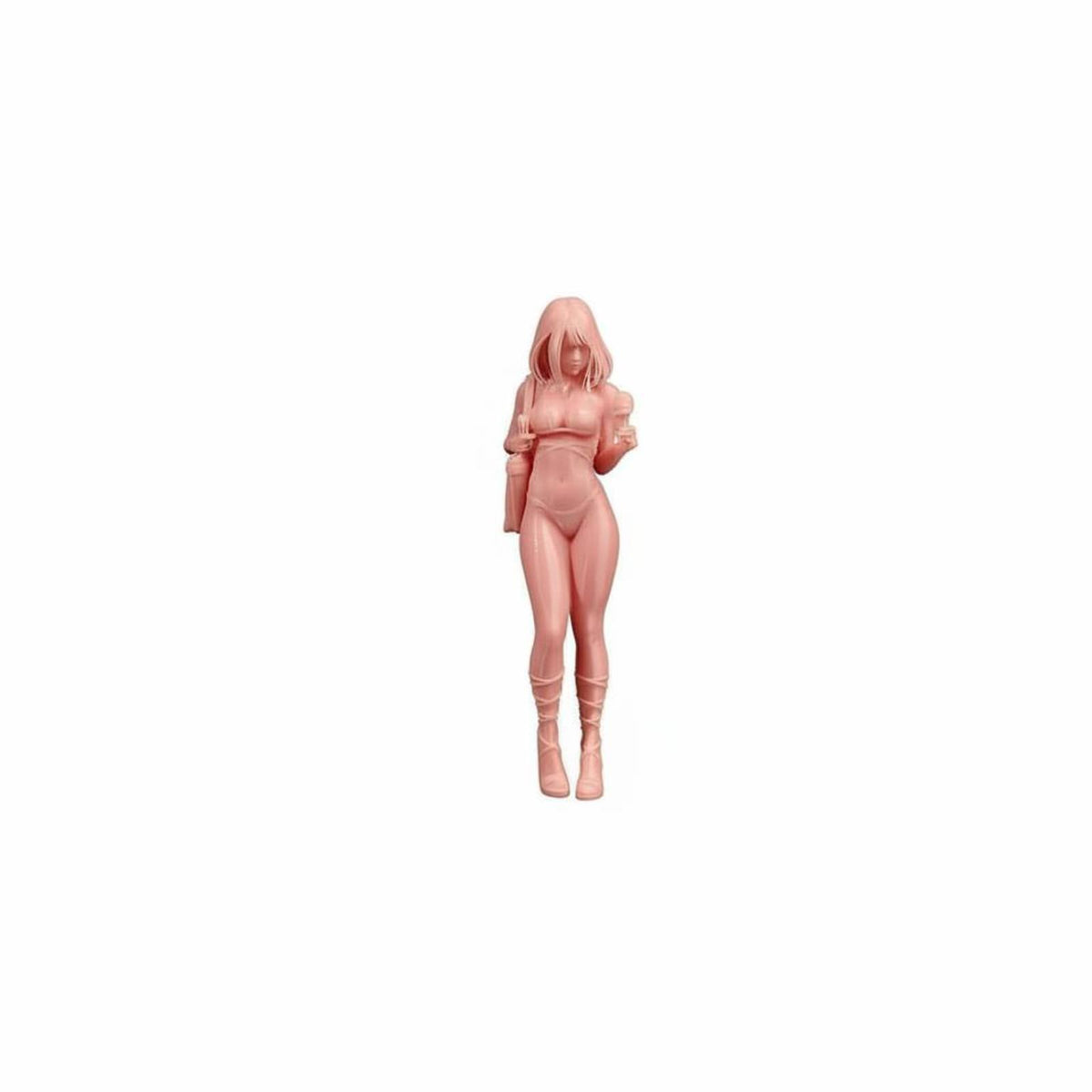 1/64 Scale Bikini Girl Figurine Highly Detailed Miniature Woman Eating Ice Cream