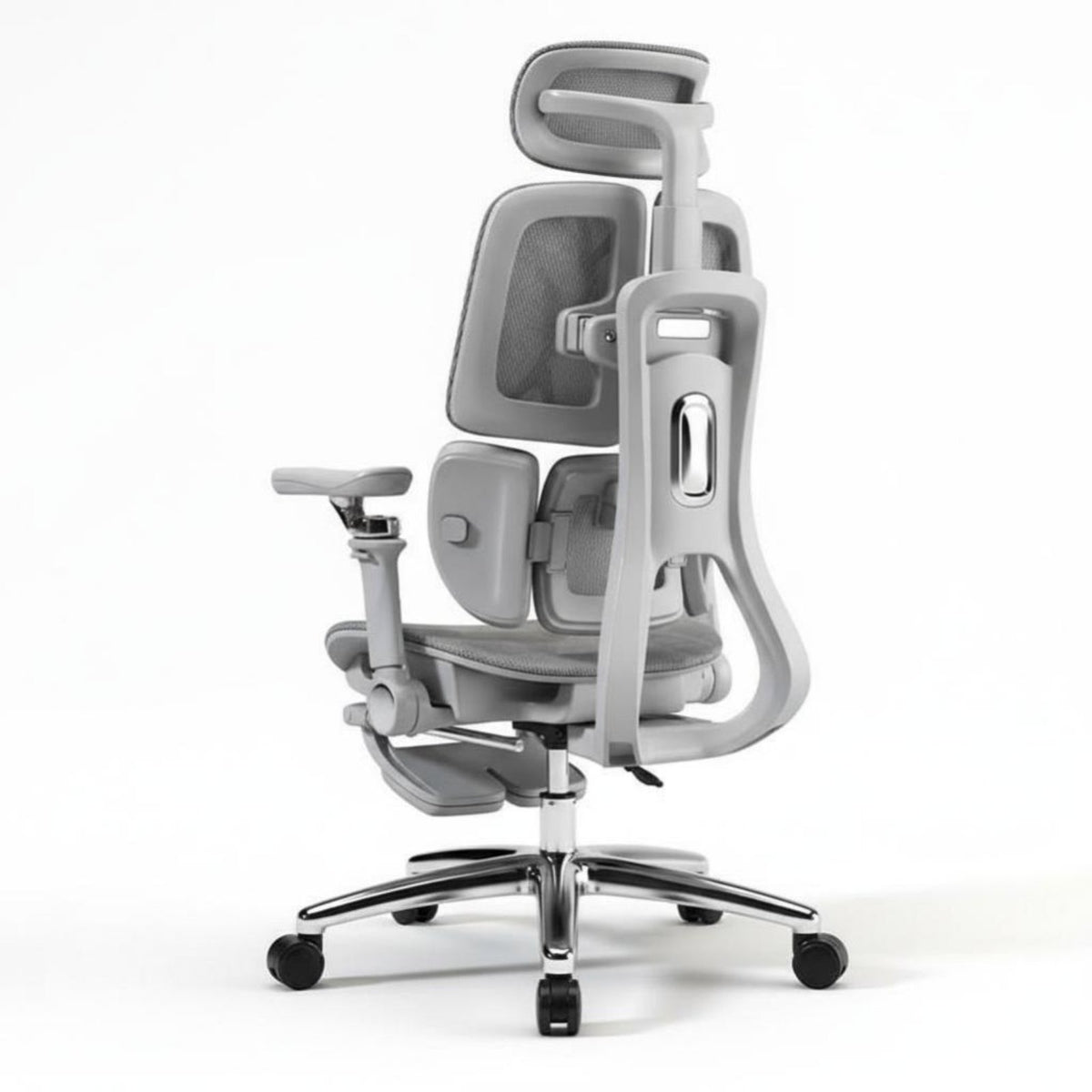 High-Rear Rolling Chair Adjustable Support Ergonomic High-Rear Mesh Recliner 360-Degree Rotate Reclining Function