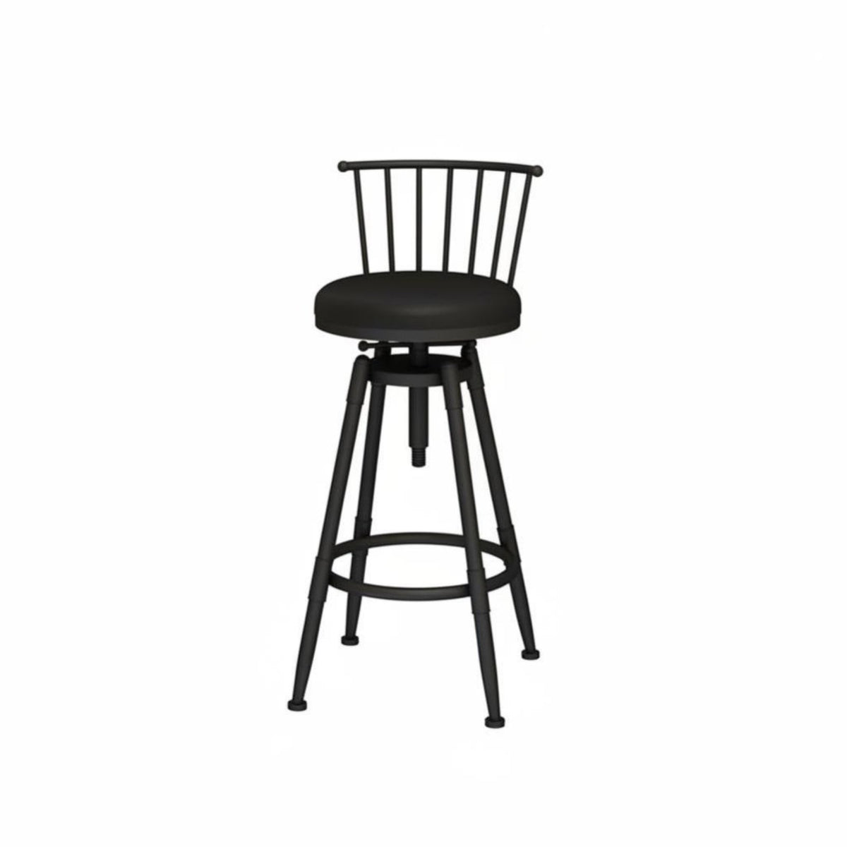 Adjustable Swivel Stool with Backrest Heavy-Duty Frame Adjustable Swivel Stool