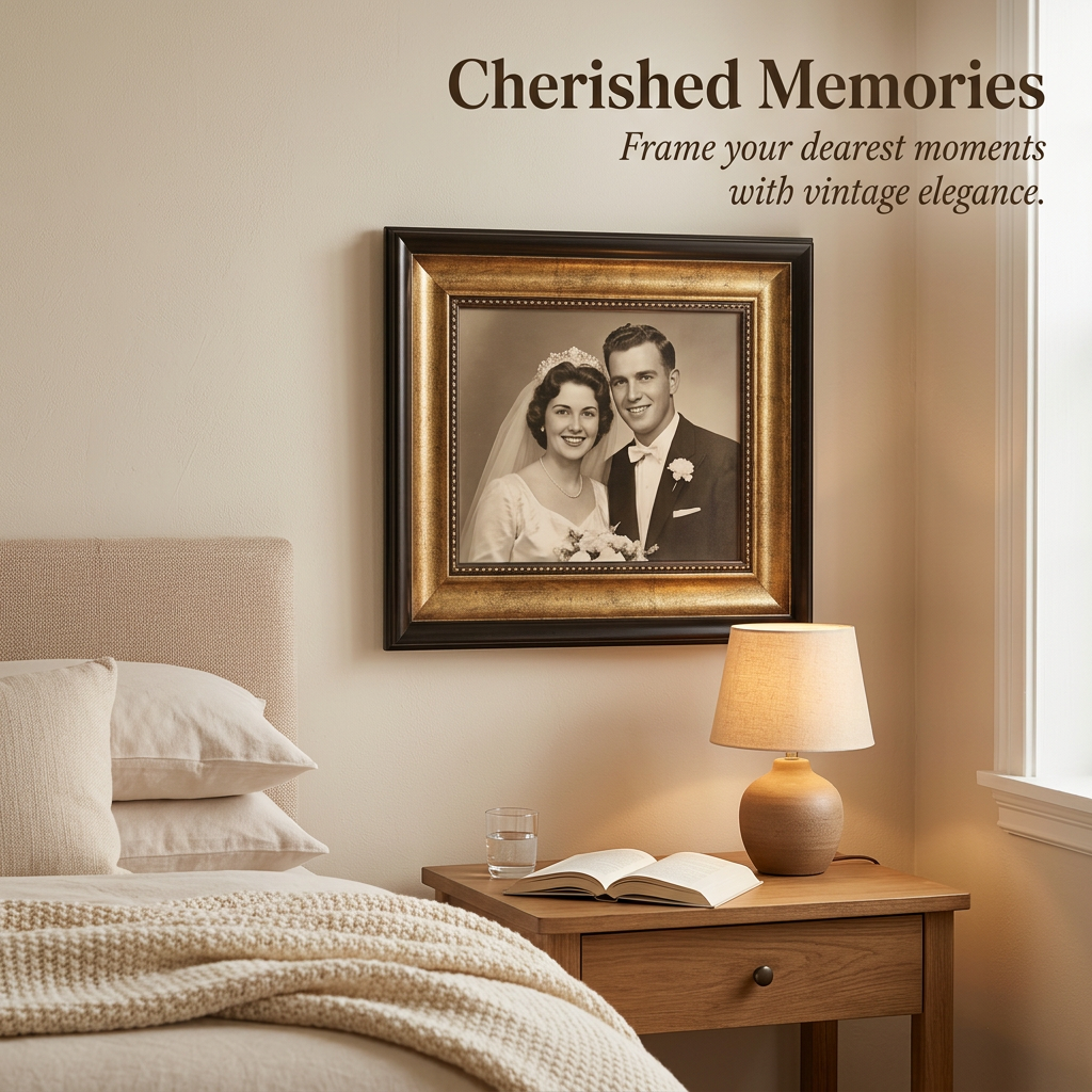 Ornate Gold Picture Frame Strips, Customizable Retro Frame Molding for DIY Wall Art, Vintage Photo Frame for Home Decor