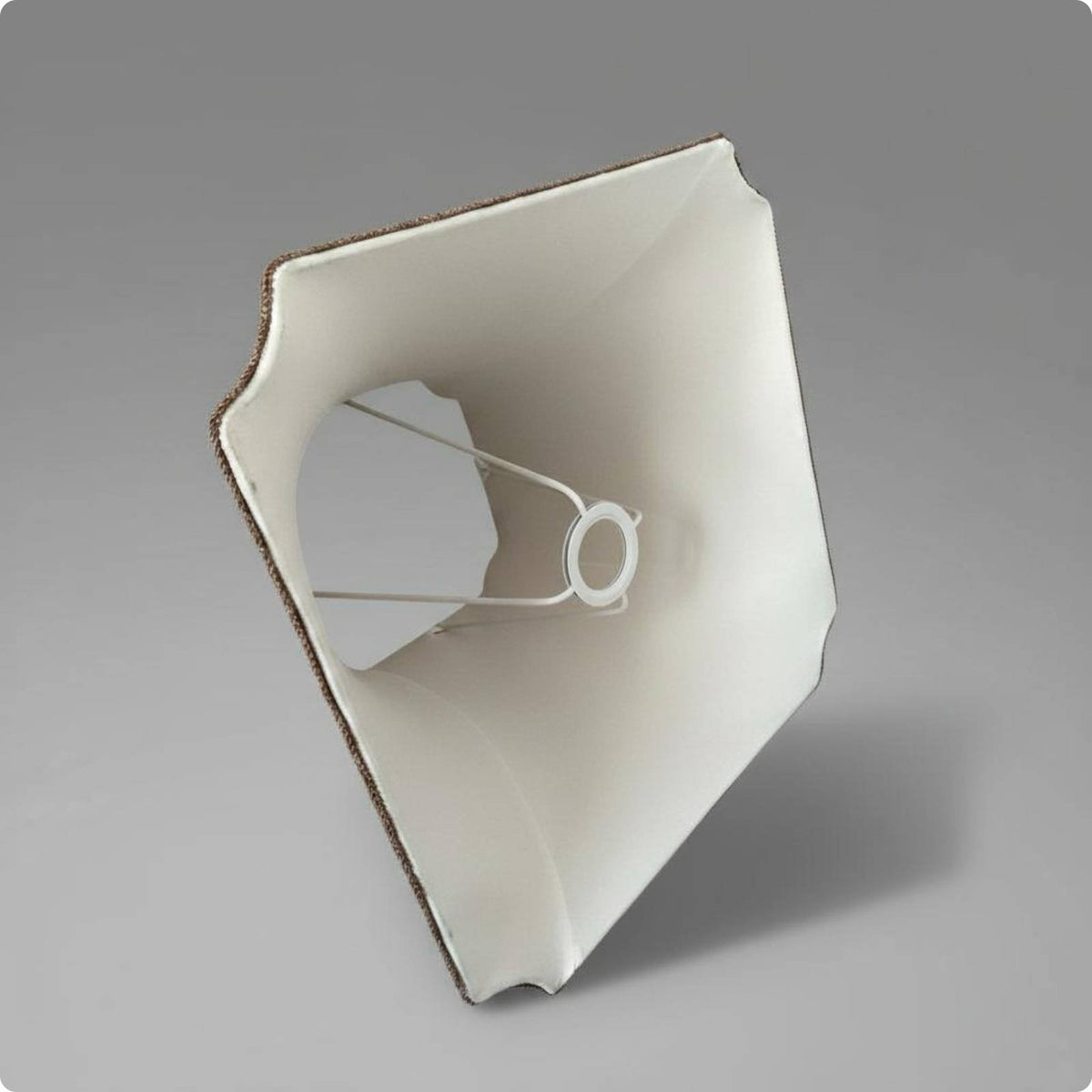 Brown Lampshade Decorative Velvet Lampshade Textile Cover for Villa, Hotel