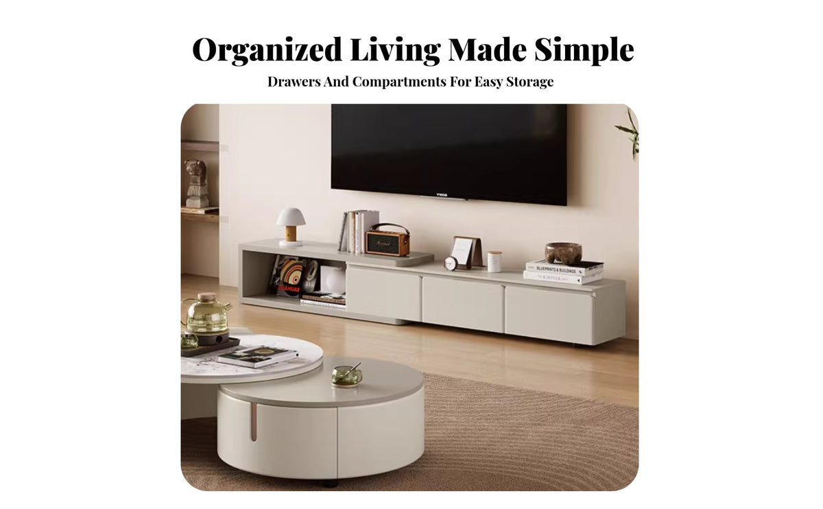 Light Luxury design Rectangular Storage Table Italian Design Lowsilhouette Media Stand Minimalist Aesthetic Living Room Furniture two-tiertier design for Homeowners, Families, Renters, Lounge Area, Apartment, Bedroom
