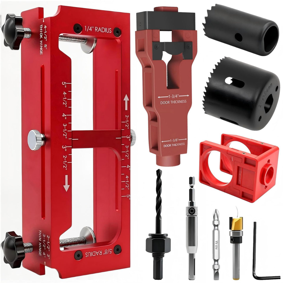 Aluminum Alloy Door Lock Hole Positioning and Hinge Installation Kit