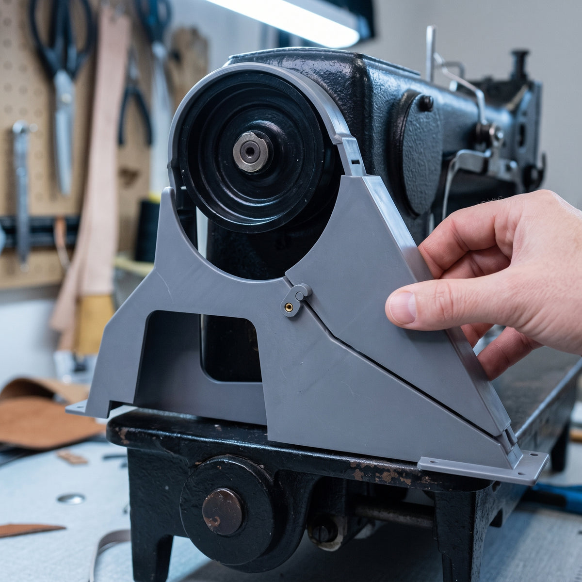 Industrial Sewing Machine Multi-functional Belt Cover for Flatbed, Double Needle, and Synchronized Machines