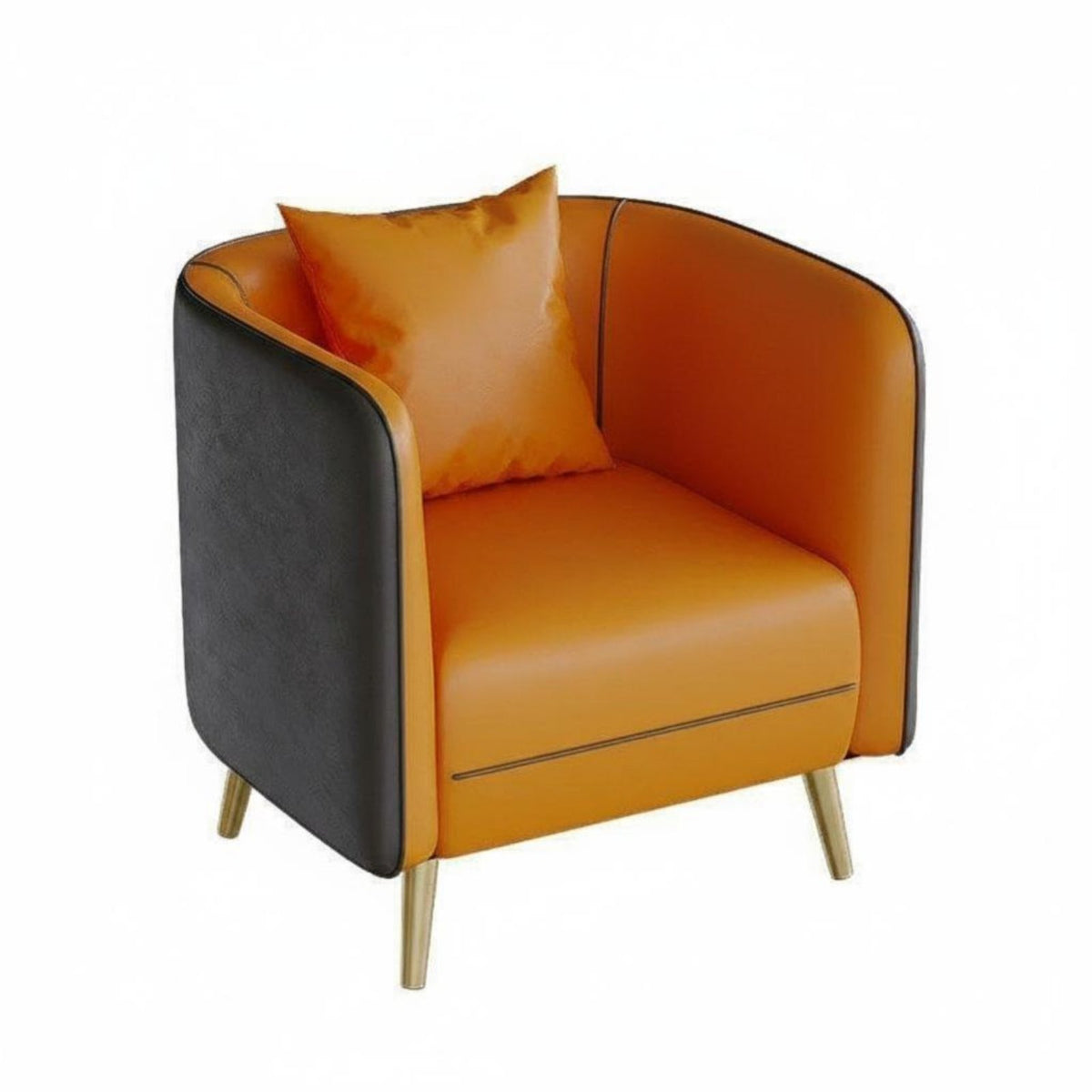 Modern Design Tub Chair and Pedestal Table Group Sturdy Frame Reception Seating Easy to Clean Conversation Set Ergonomic Design for Business Clients, Office Workers, Interior Designers, Lounge Area, Meeting Room, Sales Center, Cafe