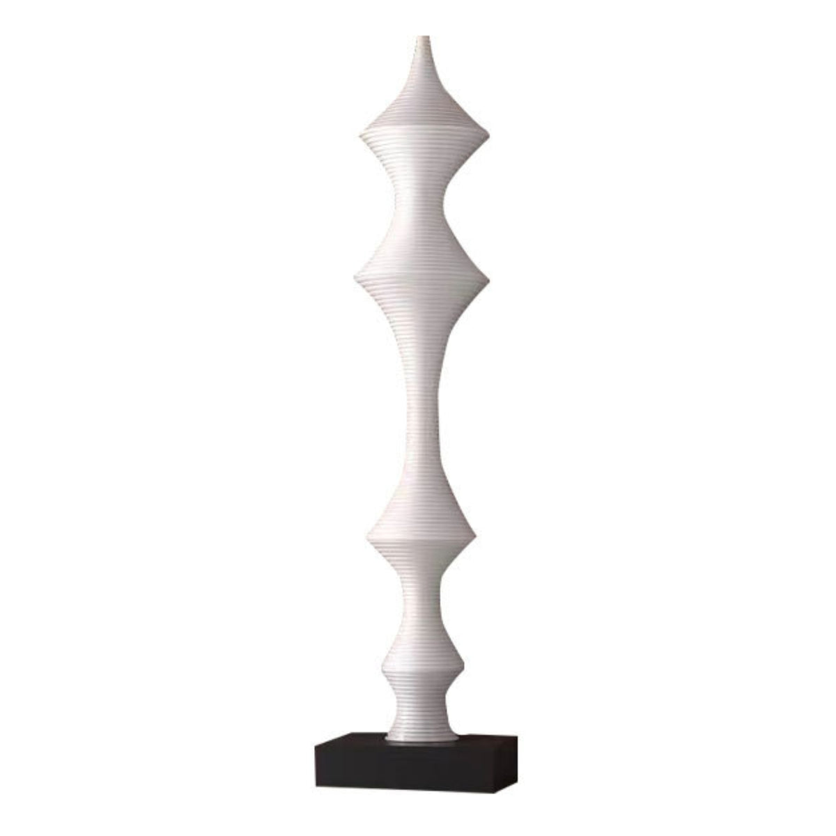 Tall Slender Floor Statue Minimalist Art Piece for Hotel Lobby