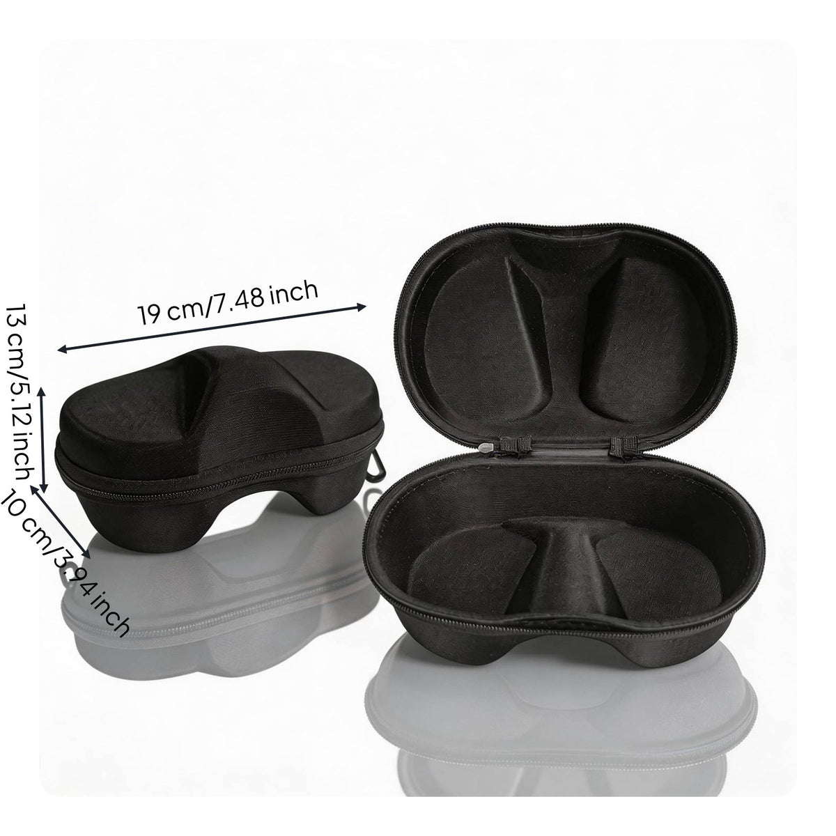 Diving Mask Case Compact Design Snorkel Mask Case 360-Degree Zipper