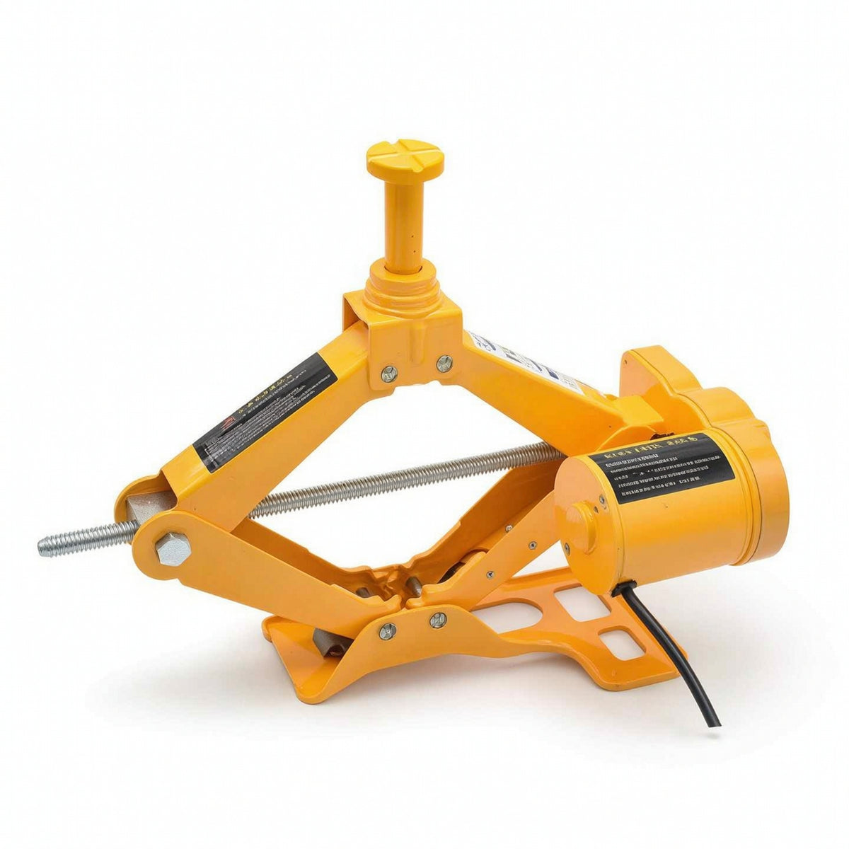 12V Electric Scissor Jack Heavy Duty Car Jack Kit with Carry Case Sturdy Vehicle Lift User-Friendly for Garage