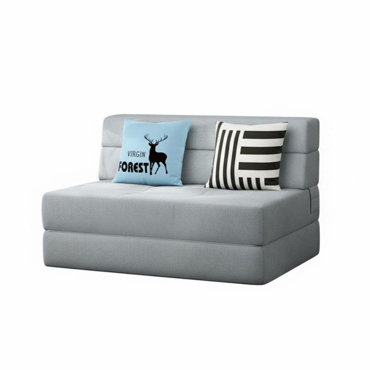Armless Fold-expanding Sleeper Foldable Design Tri-Fold Floor Mattress two-in-oneUse cleanable Cover for Homeowners, Balcony