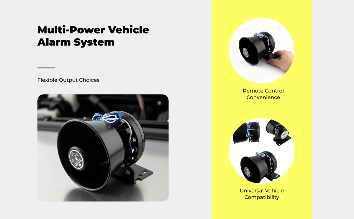 Car Alarm Remote Control Single Horn Universal Easy Install
