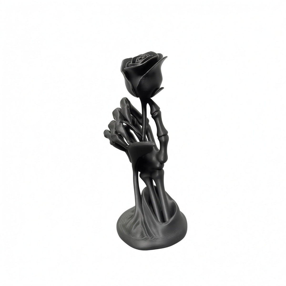 Hand Holding Flower Figurine Decorative Home Decor Resin Material