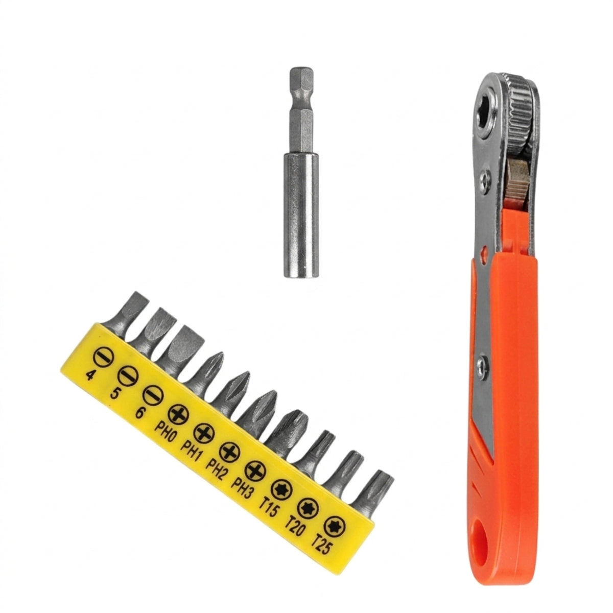 Mini Ratchet Screwdriver Compact Tool Lightweight for Homeowners, Mechanics
