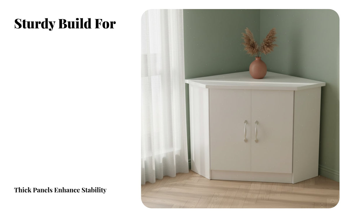 Space-Saving Design Corner Television Stand Large Capacity Corner TV Stand Stable and Sturdy Living Room Furniture Easy to Clean for Apartment Dwellers, Homeowners, Families, Small Areas, Bedroom