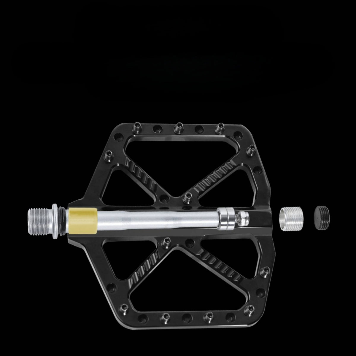 Anti-Slip Flat Pedals Aluminum Alloy Platform Pedals Slim Long-Lasting for Downhill