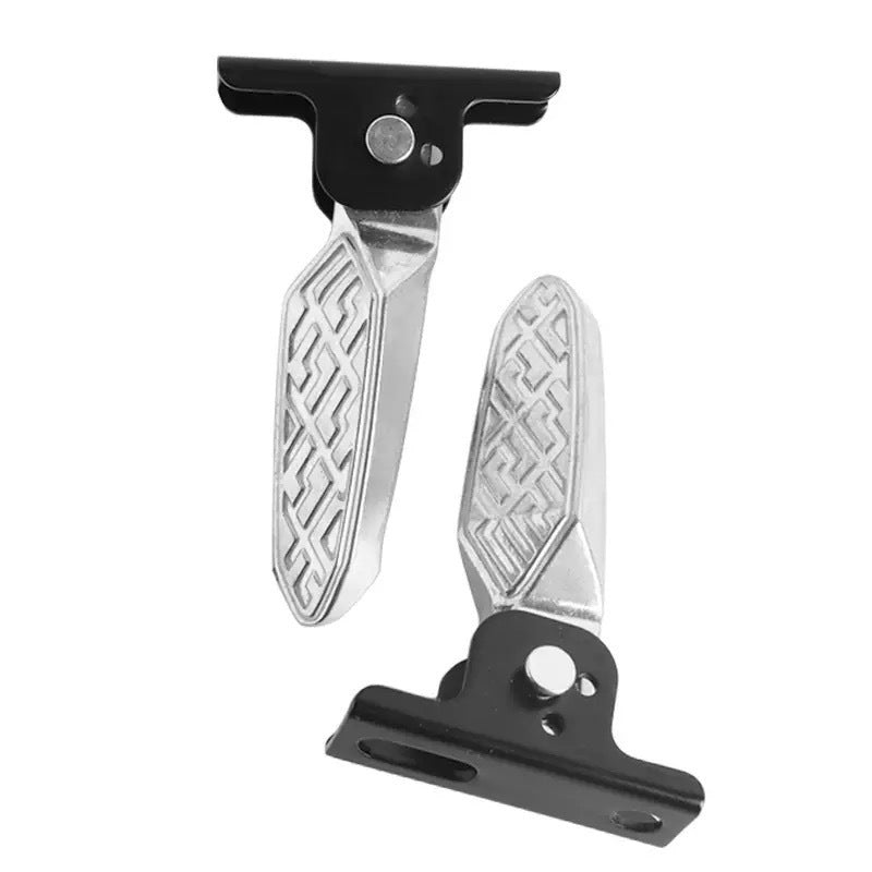 Foldable Aluminum Alloy Footrest for Electric Scooters, Compatible with Yadea, Aima, Tailg