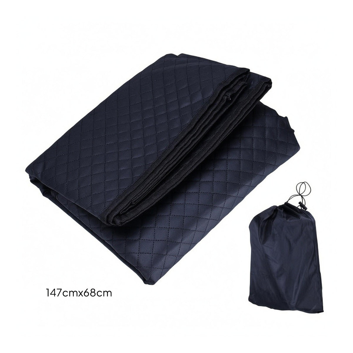 Padded Car Repair Mat Foldable Quilted Repair Mat Drawstring Bag Car Creeper Pad Rectangular