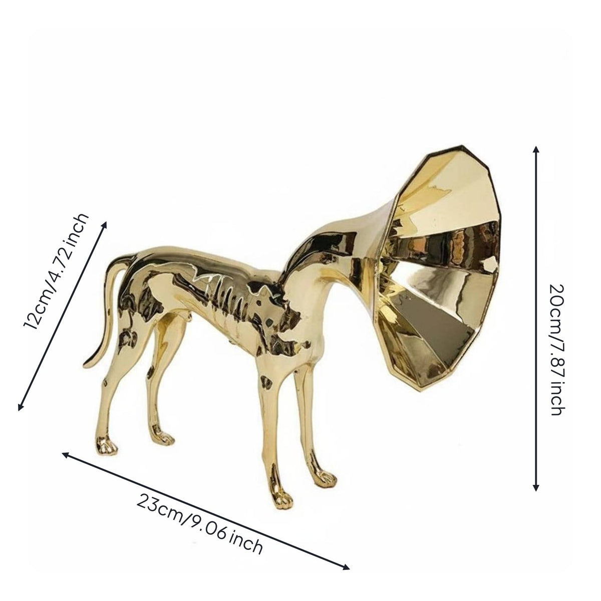 Modern Metal Ornament Creative Gift Figurine Artisanal for Living Room, Office