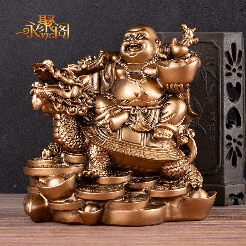 Resin Maitreya Buddha Statue Ornament for Home Decor