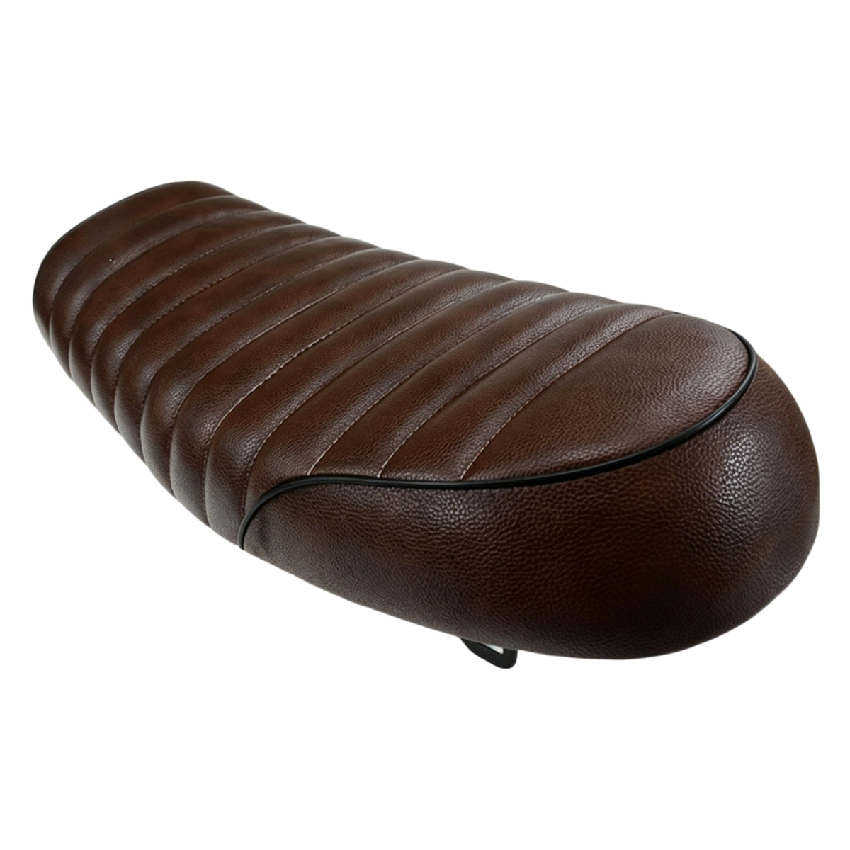 Motorcycle Rear Seat Cushion Vintage Tuck-and-Roll Motorcycle Seat Cafe-Racer Pressure Relief for Custom Builds
