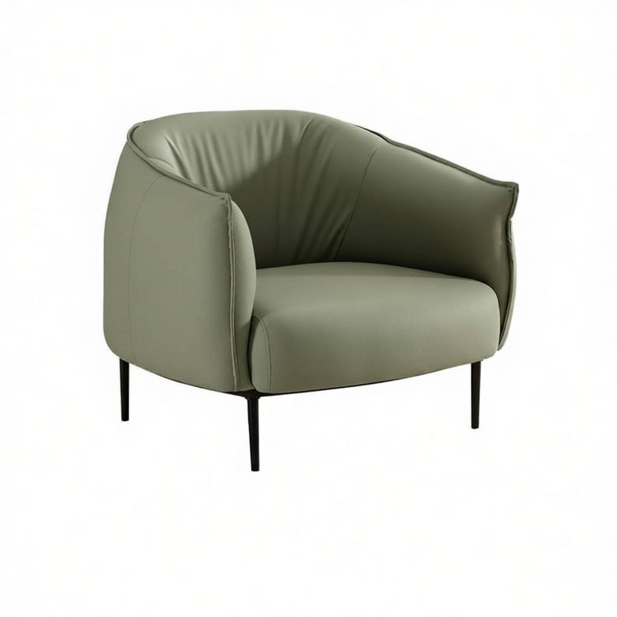 Lowsupport Tub Chair Comfortable rearrest Single Sofa Space-Saving dense Foam padding for Apartment Dwellers, Adults, Hotel