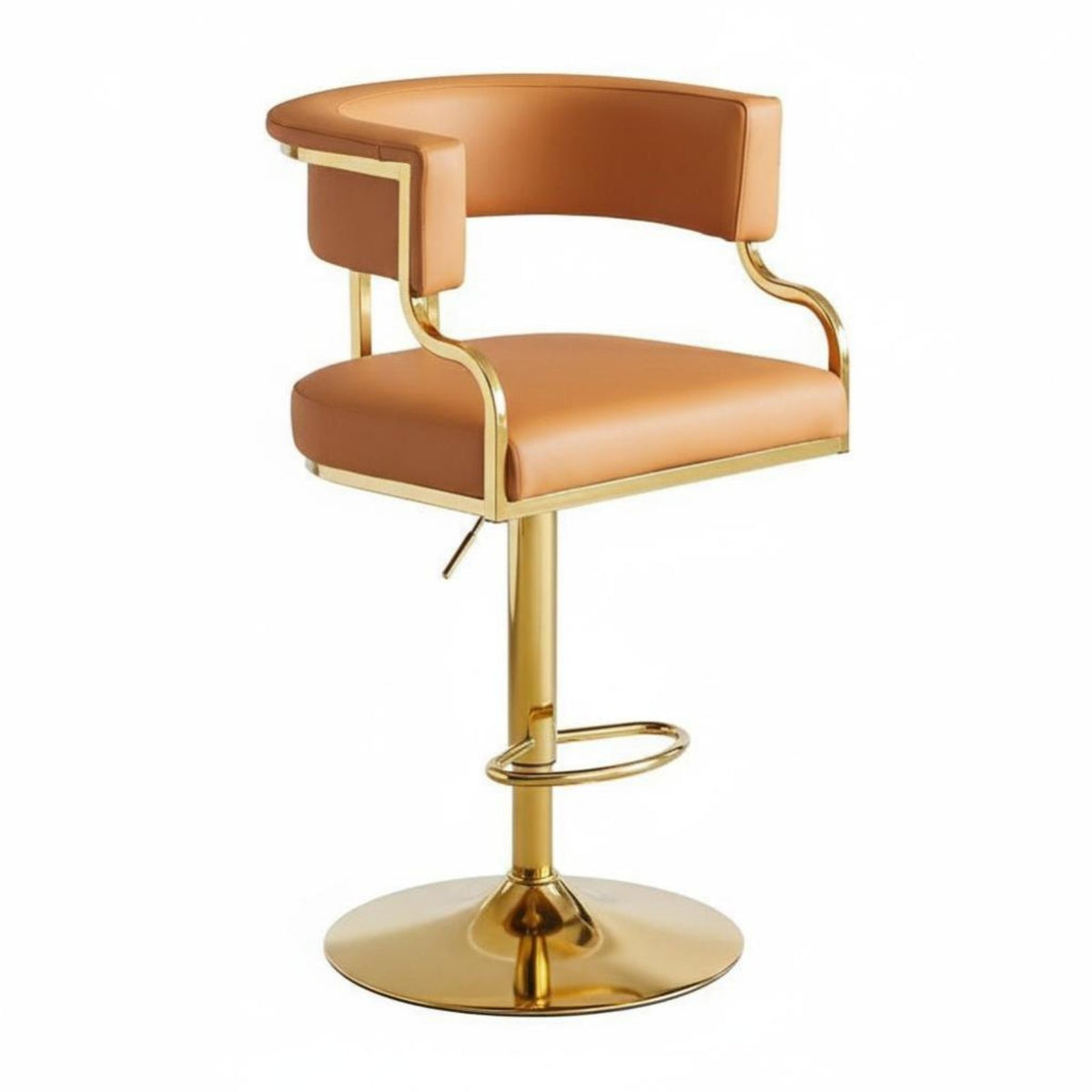 Adjustable Pedestal Bar Stool Modern Minimalist Design Adjustable rotating Stool