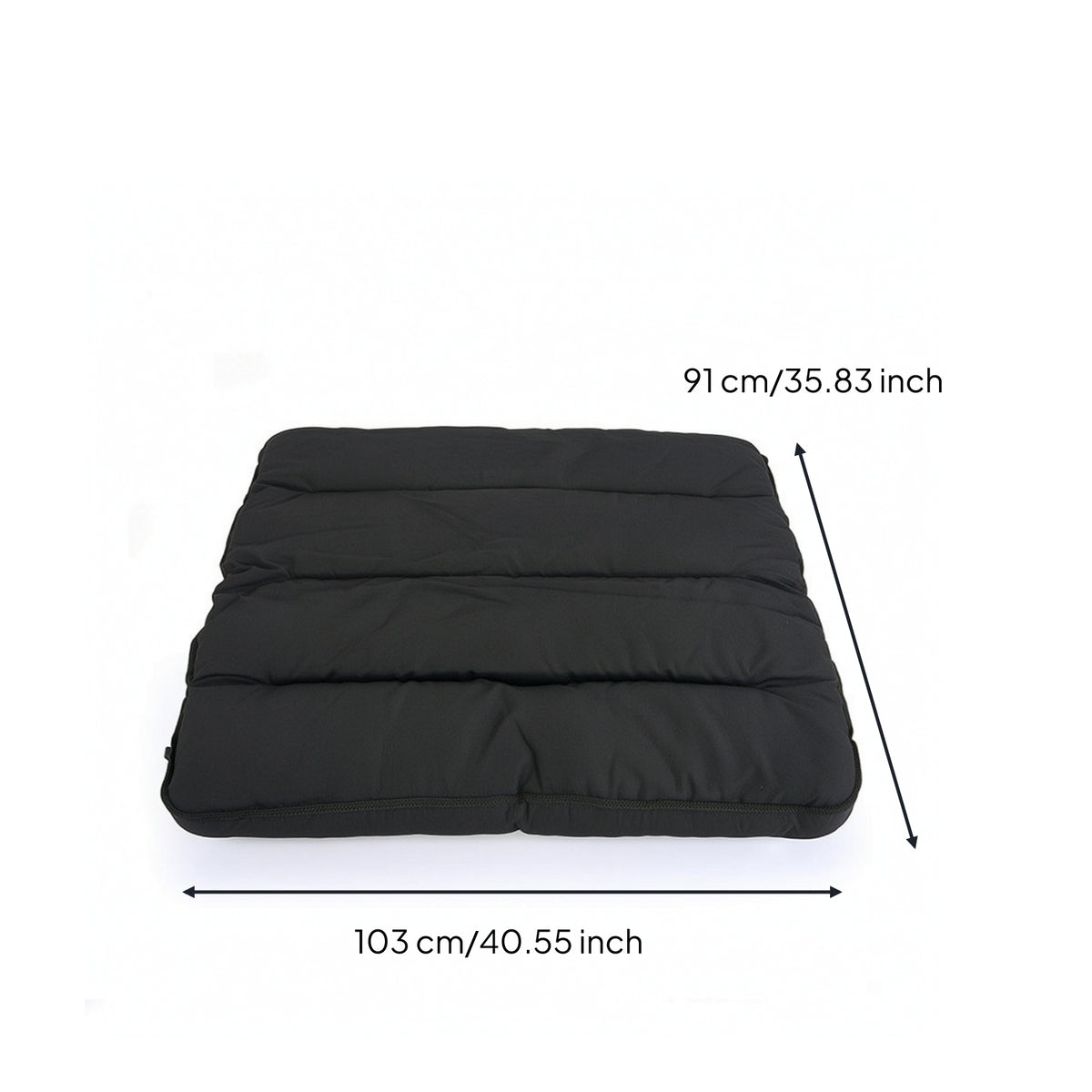 Chair Cushion with Straps Padded Folding Chair Cushion Removable for Camping