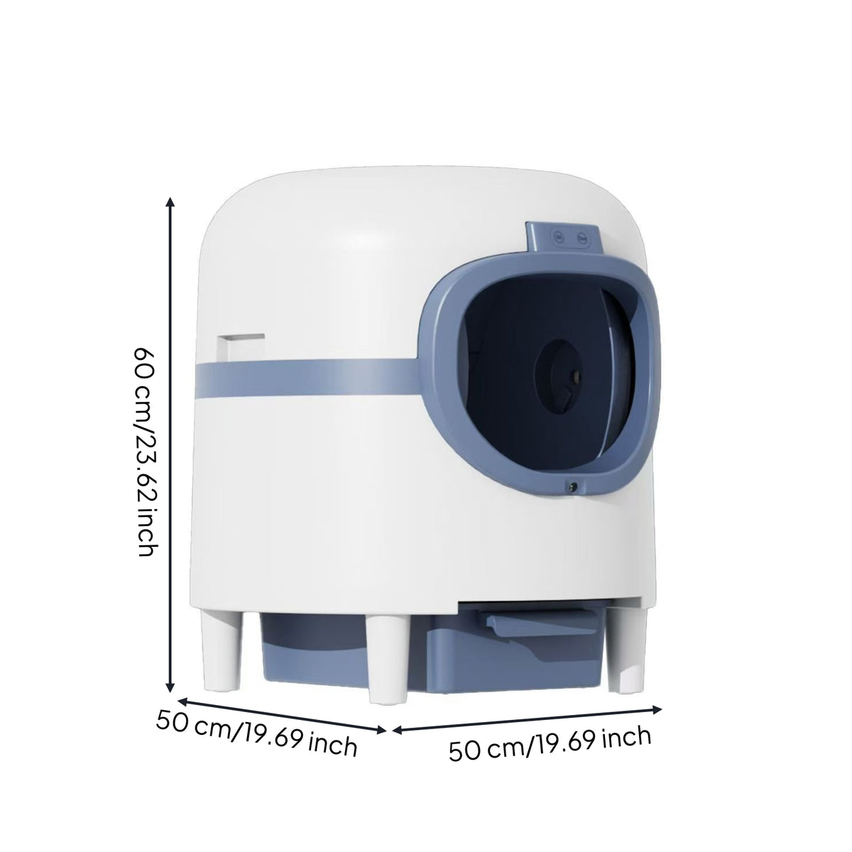 Pull-out Automatic Litter Box Low-Entry Enclosed Litter Box Large Pet Furniture for Apartment
