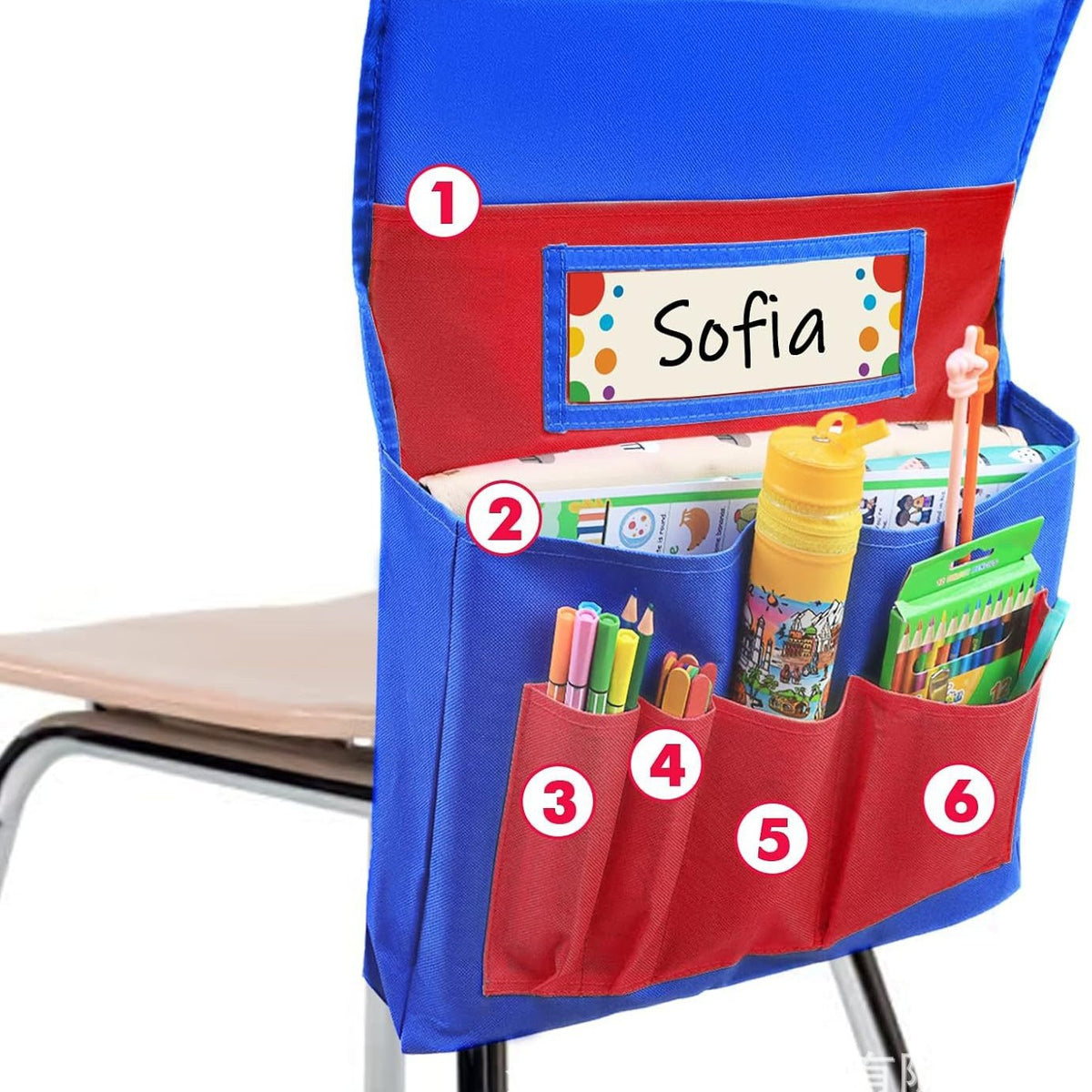 Amazon Chair Back Storage Bag for Classroom Supplies