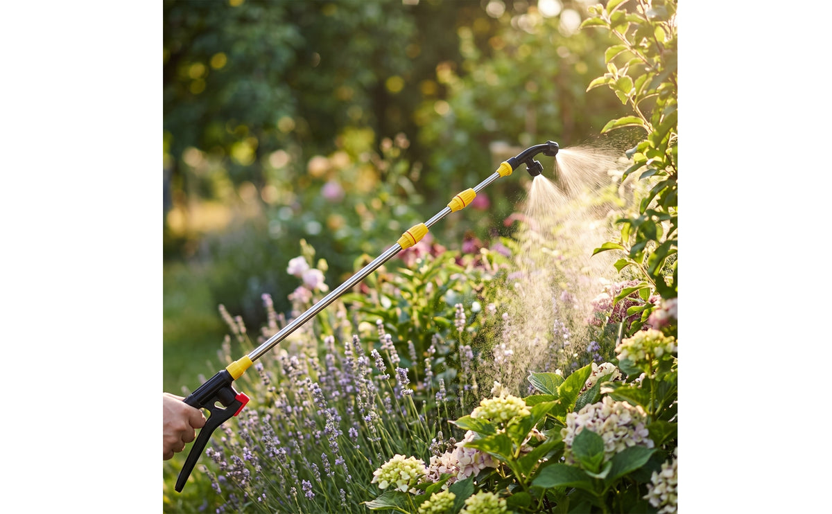 Spray Rod with Curved Nozzle Adjustable Telescopic Spray Rod Extendable Sprayer for Gardeners, Farmers, Garden, Greenhouse, Agriculture