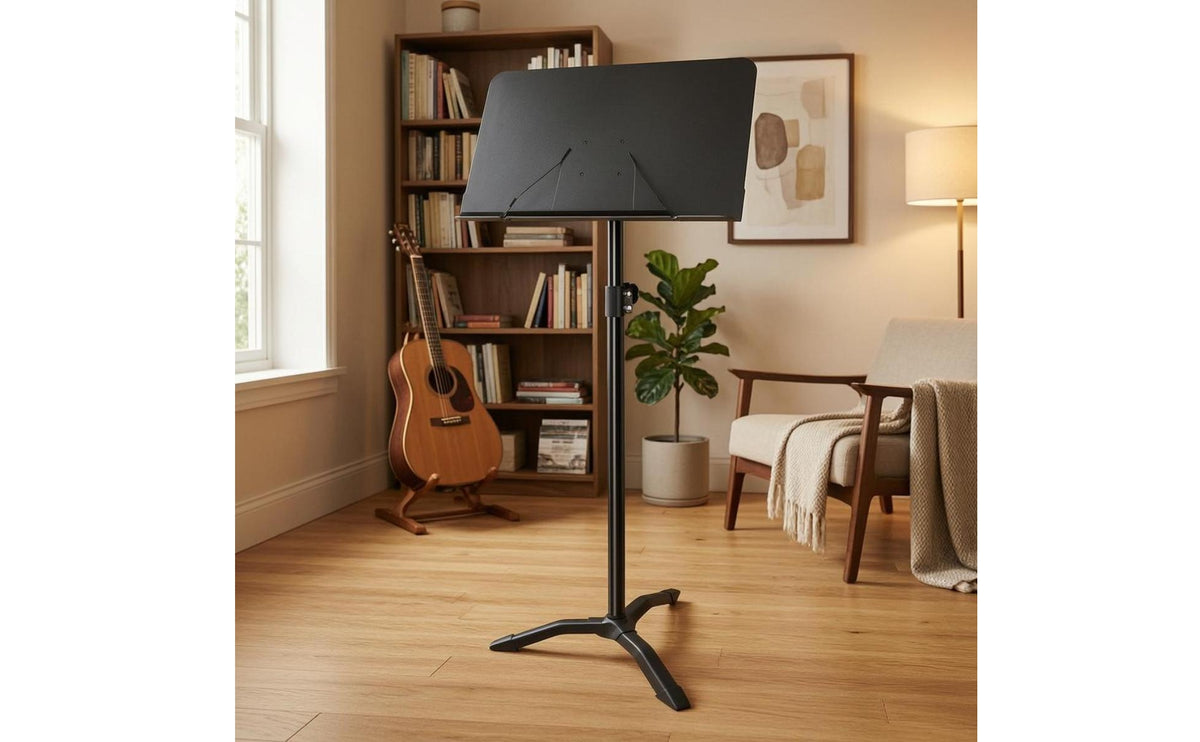 Sheet Music Stand Anti-Slip Feet Adjustable Sheet Music Stand Metal Support Column Instrument Accessory