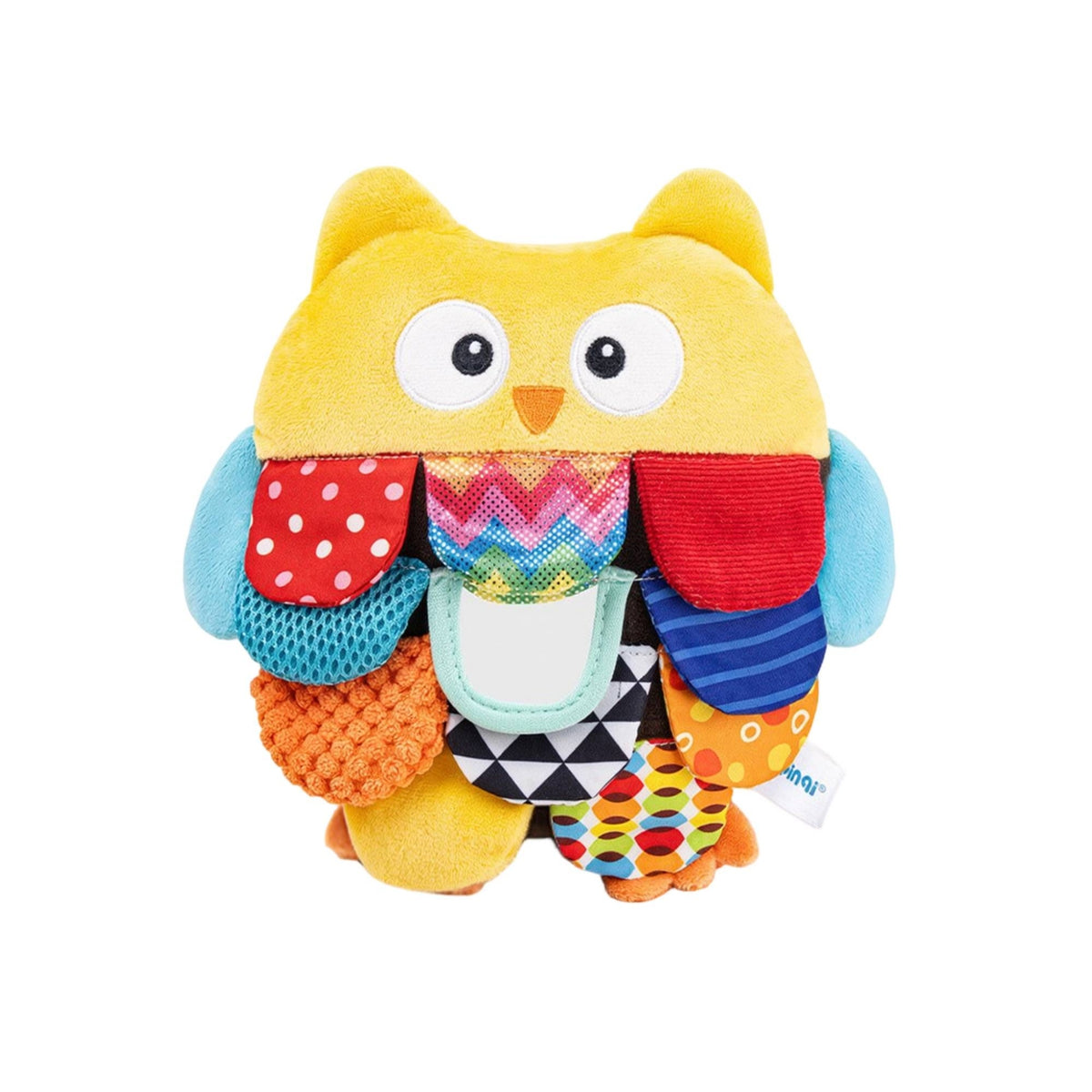 Tactile Activity Toy with Buckles Embroidered Stuffed Animal with Buckles Developmental Sensory Stuffed Toy Toy Problem Solving for Tummy Time