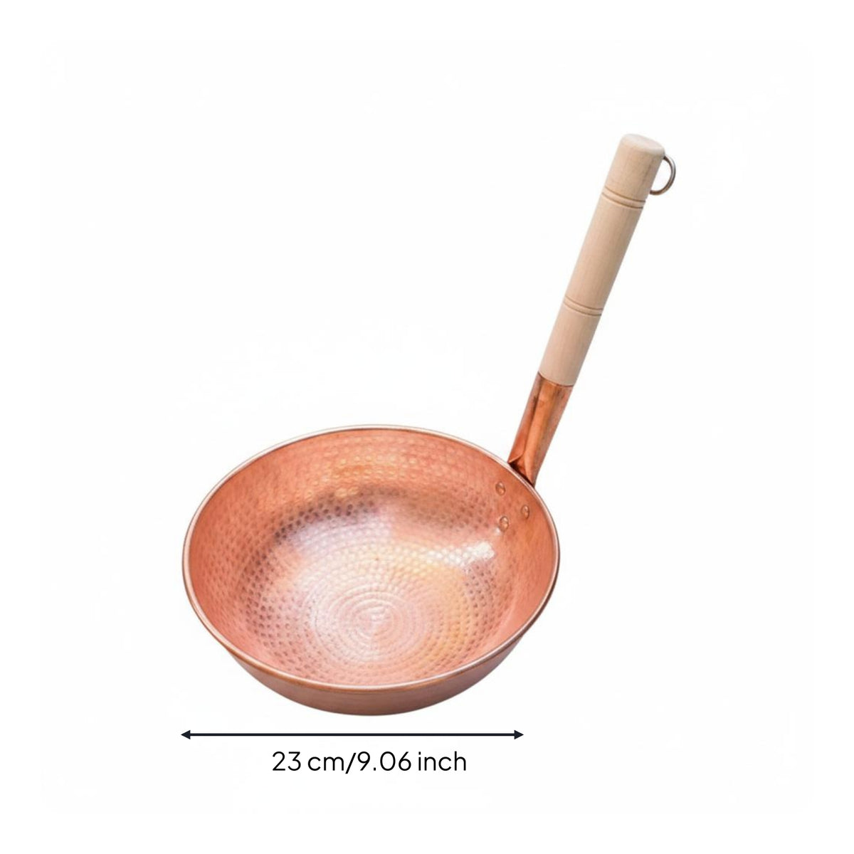 Hammered Copper Soup Pot Thick Cookware Easy to Clean